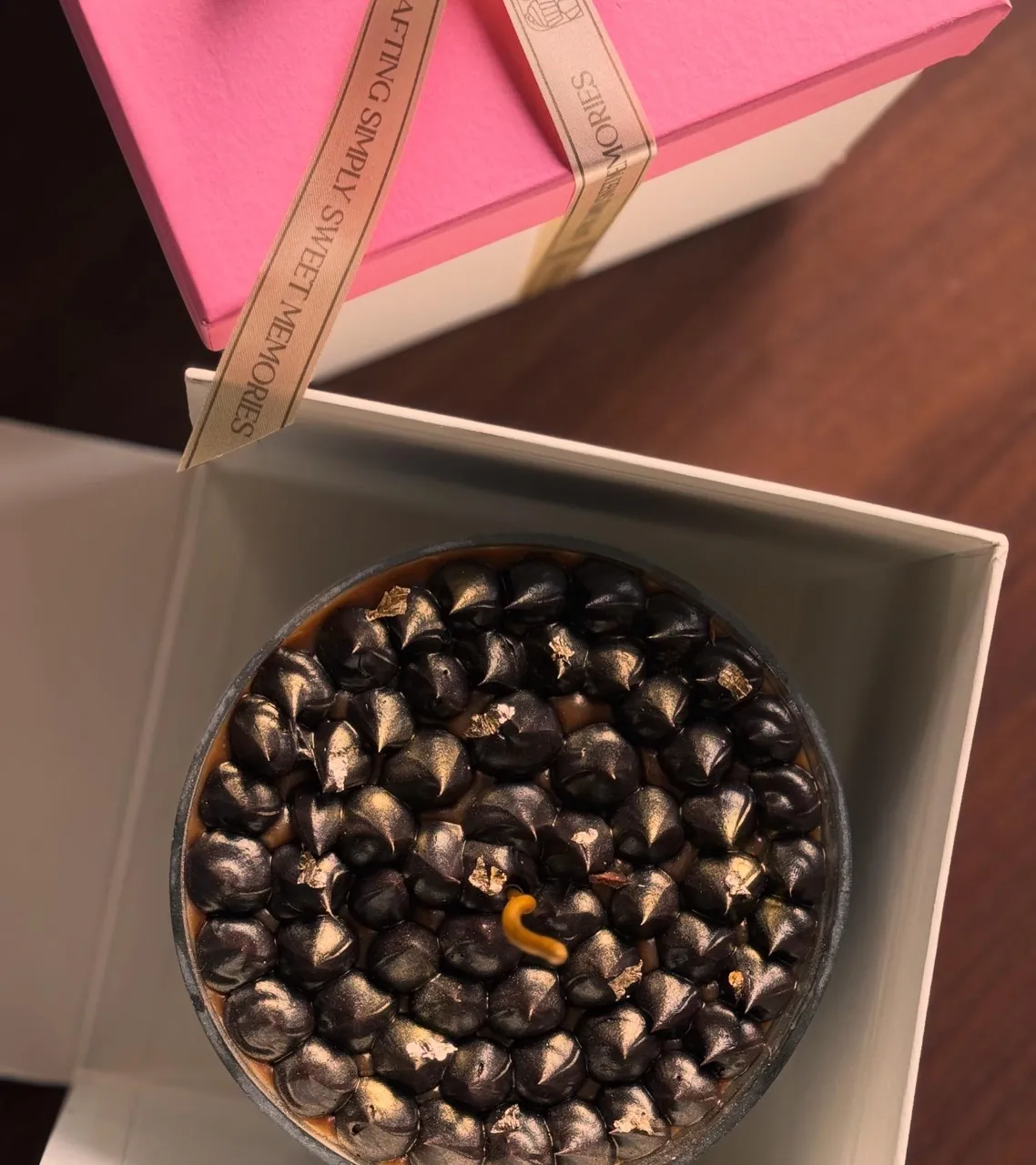 Chocolate kisses cake in a gift box by Simply Sweet Udaipur