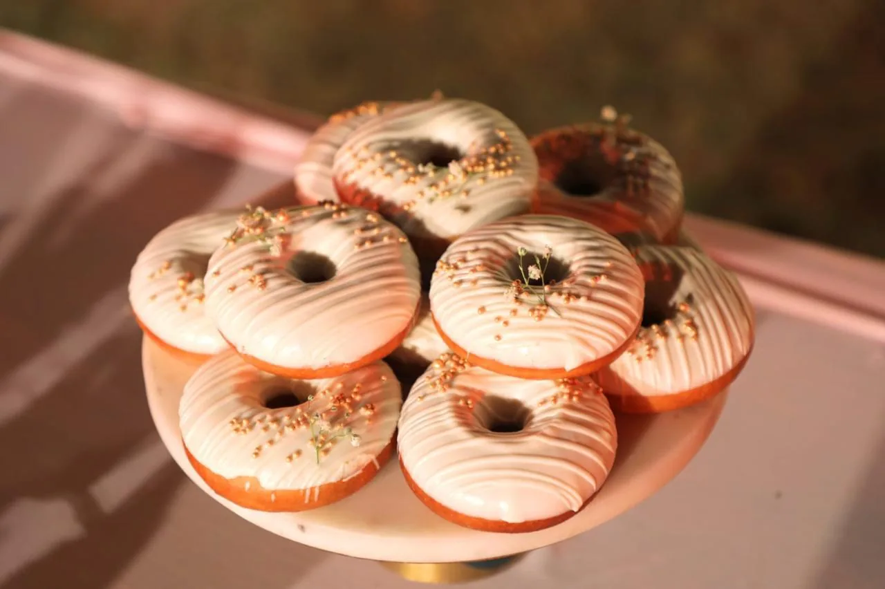 Donuts for wedding dessert table by Simply Sweet Udaipur