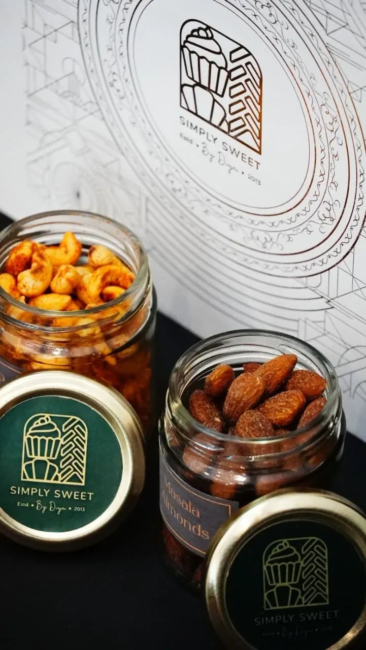 Masala nuts jars by Simply Sweet Udaipur