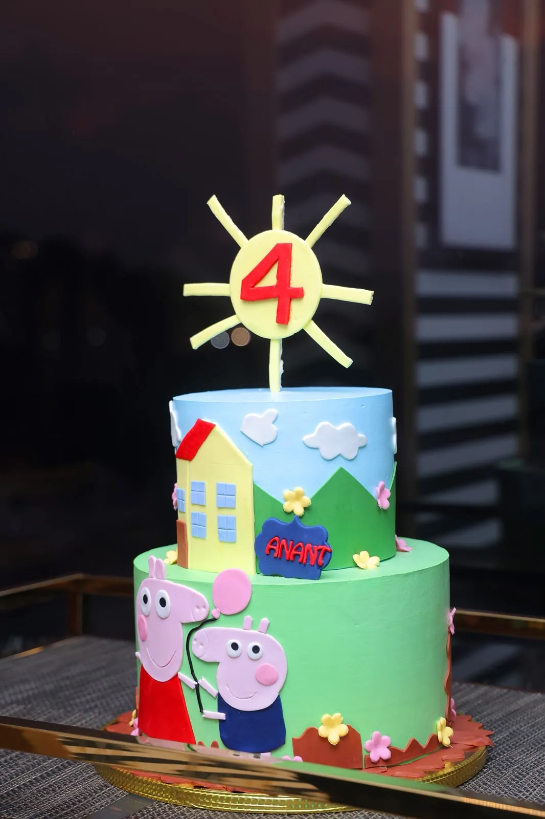 Peppa Pig kids theme birthday cake by Simply Sweet Udaipur