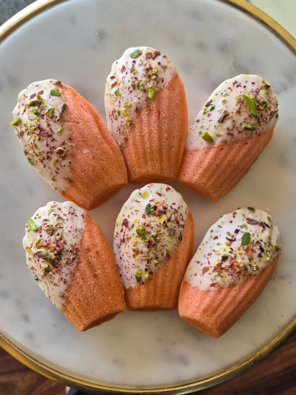 Pistachio madeleines by Simply Sweet Udaipur