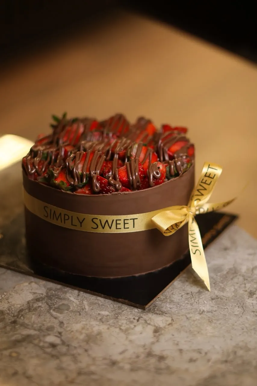 Eggless chocolate strawberry cake by Simply Sweet Udaipur