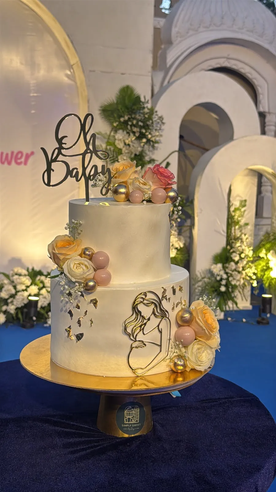 Destination wedding cake series by Simply Sweet Udaipur