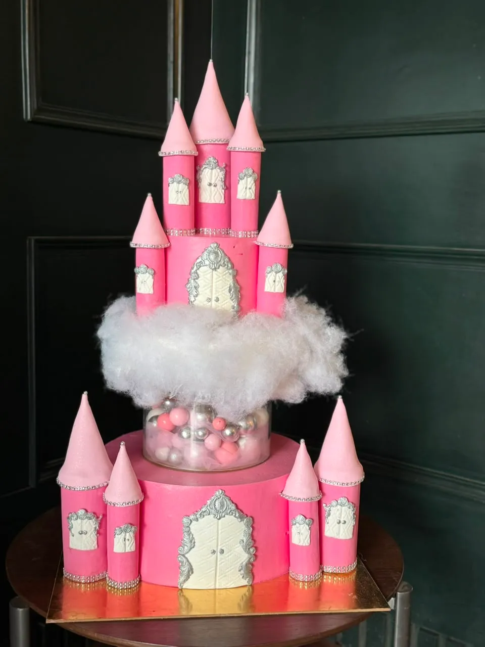 Sculpted fondant castle cake by Simply Sweet Udaipur